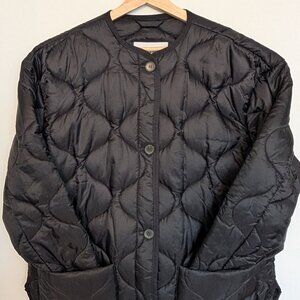 Babaton Quilted Evergreen Jacket - Black & Size Small
